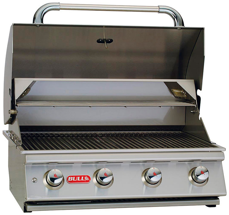 Innebygd gassgrill Lonestar Select 4 brennere rustfritt stål BULL bakside