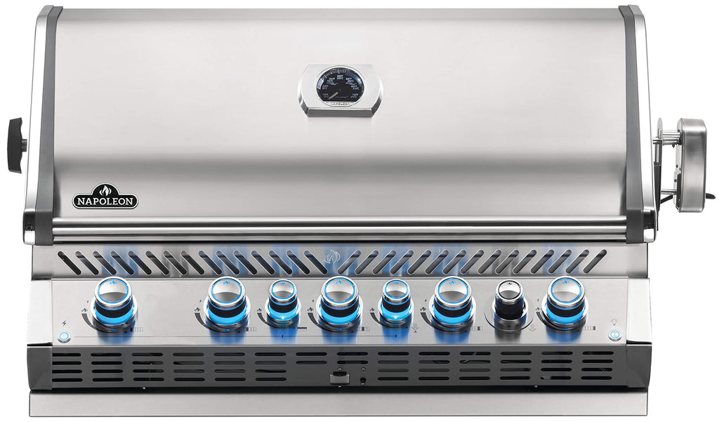 Innebygd gassgrill Prestige Pro 665 rustfritt stål 5 brennere forfra