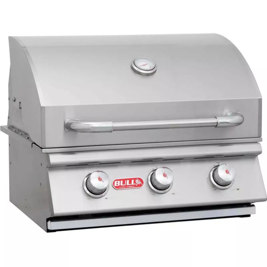 Innebygd gassgrill Steer 3 brennere rustfritt stål - Bull bakside