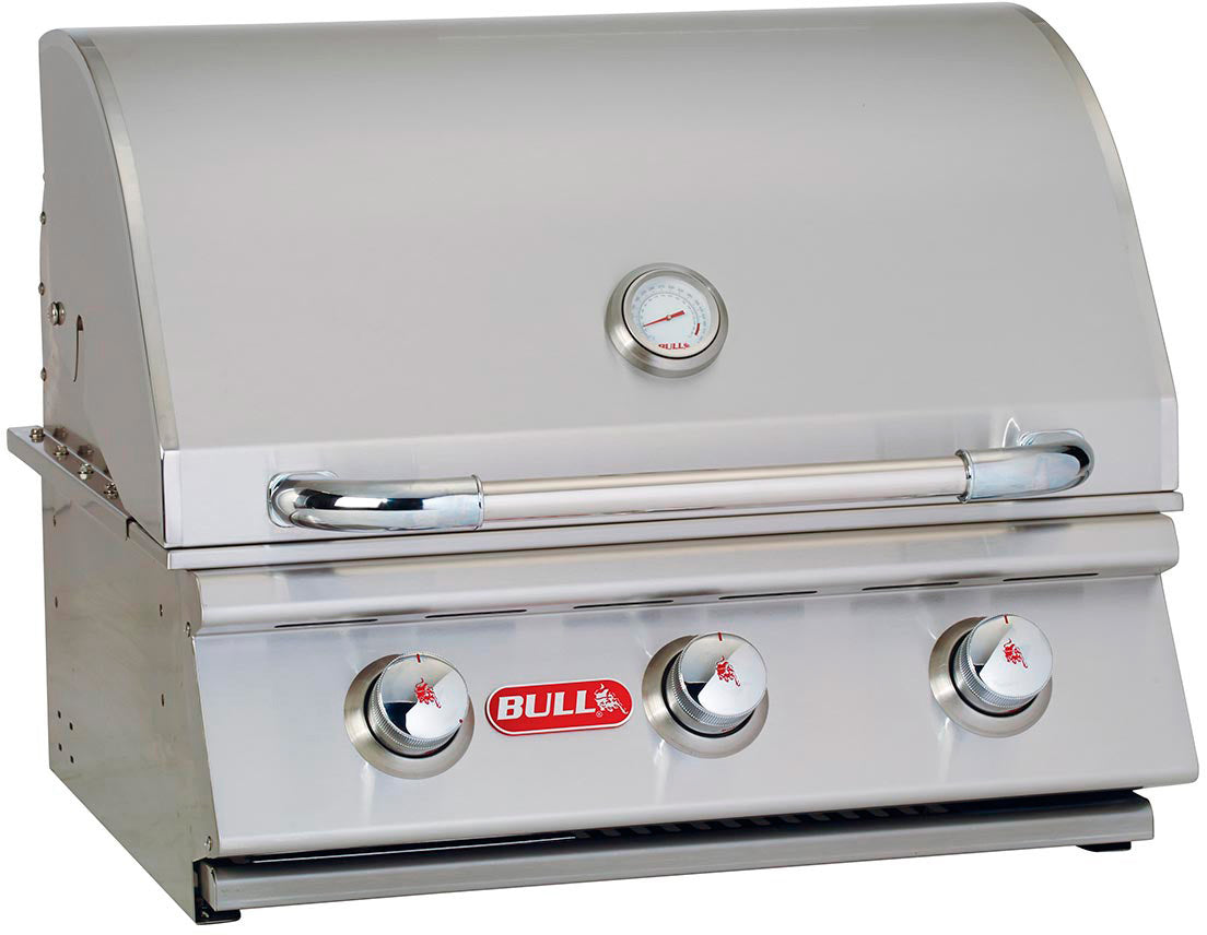 Innebygd gassgrill Steer Premium 3 brennere rustfritt stål forfra