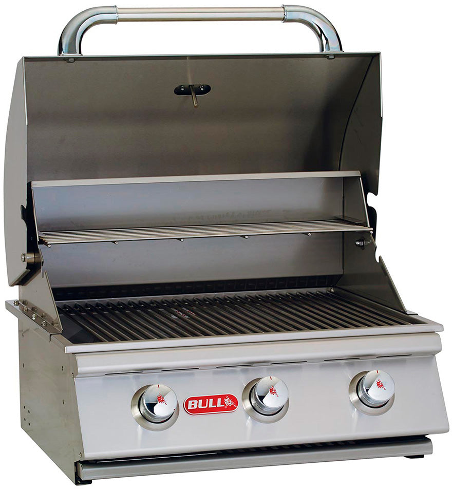 Innebygd gassgrill Steer Premium 3 brennere rustfritt stål bakside