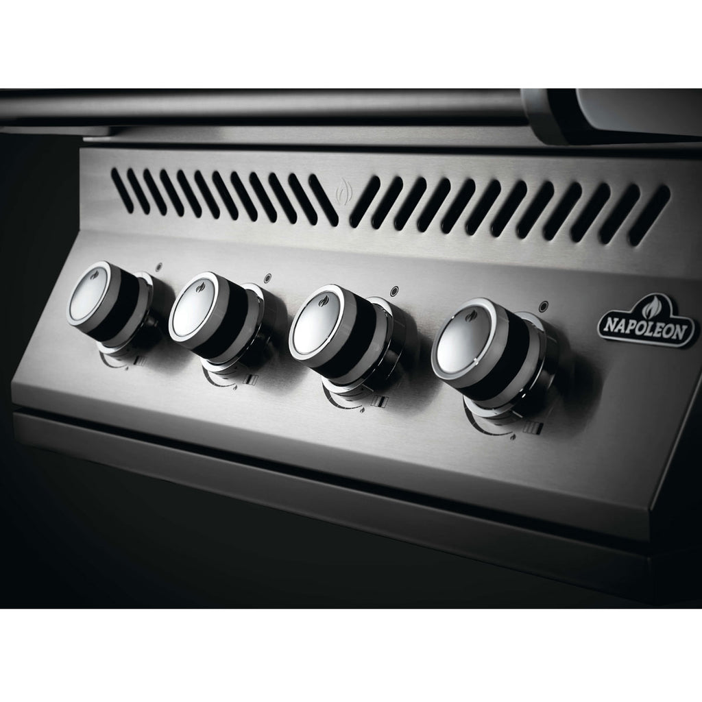 Innebygd grill 500-Series 32" rustfritt stål 5 brennere - Napoleon detalj av brennere
