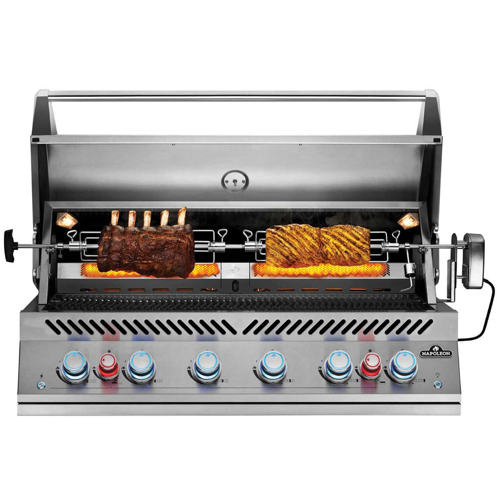 Innebygd grill 700-serie 44" rustfritt stål 6 brennere - Napoleon