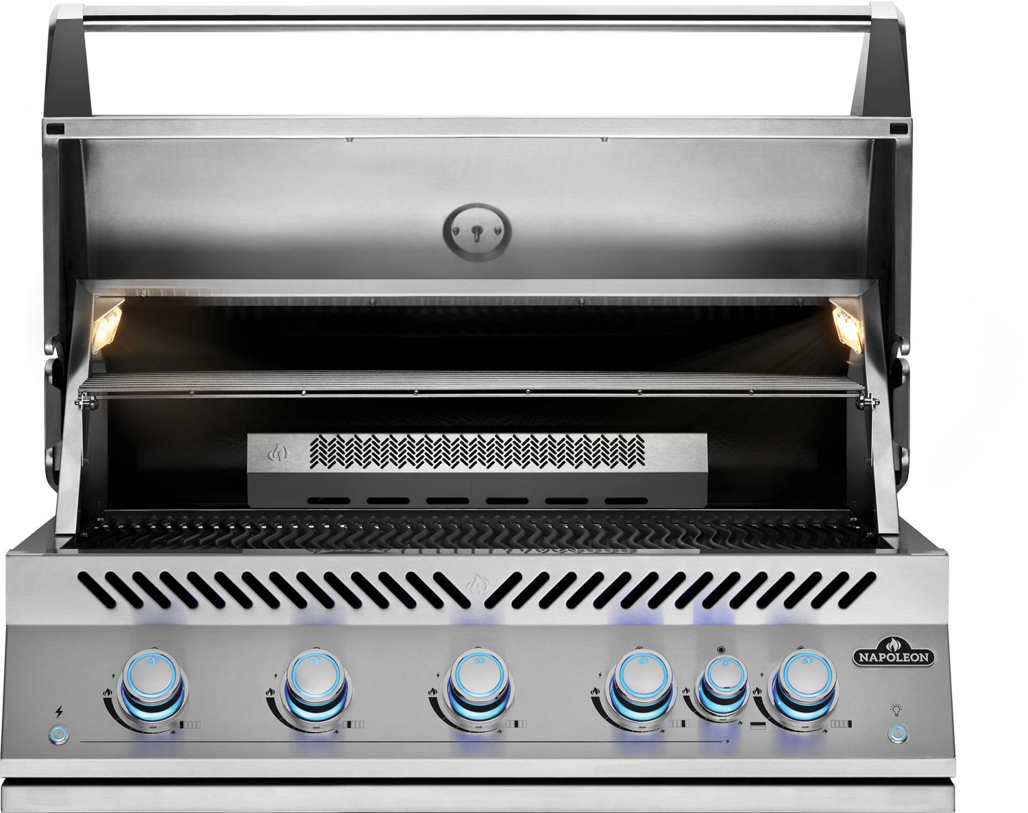Bakside av Innebygd grill 700-Series 38" 5 brennere med dreiespidd - Napoleon
