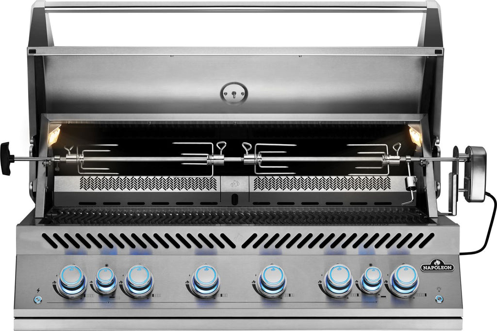 Detalj av kontrollpanel på Innebygd grill 700-Series 44" 6 brennere med dreiespidd