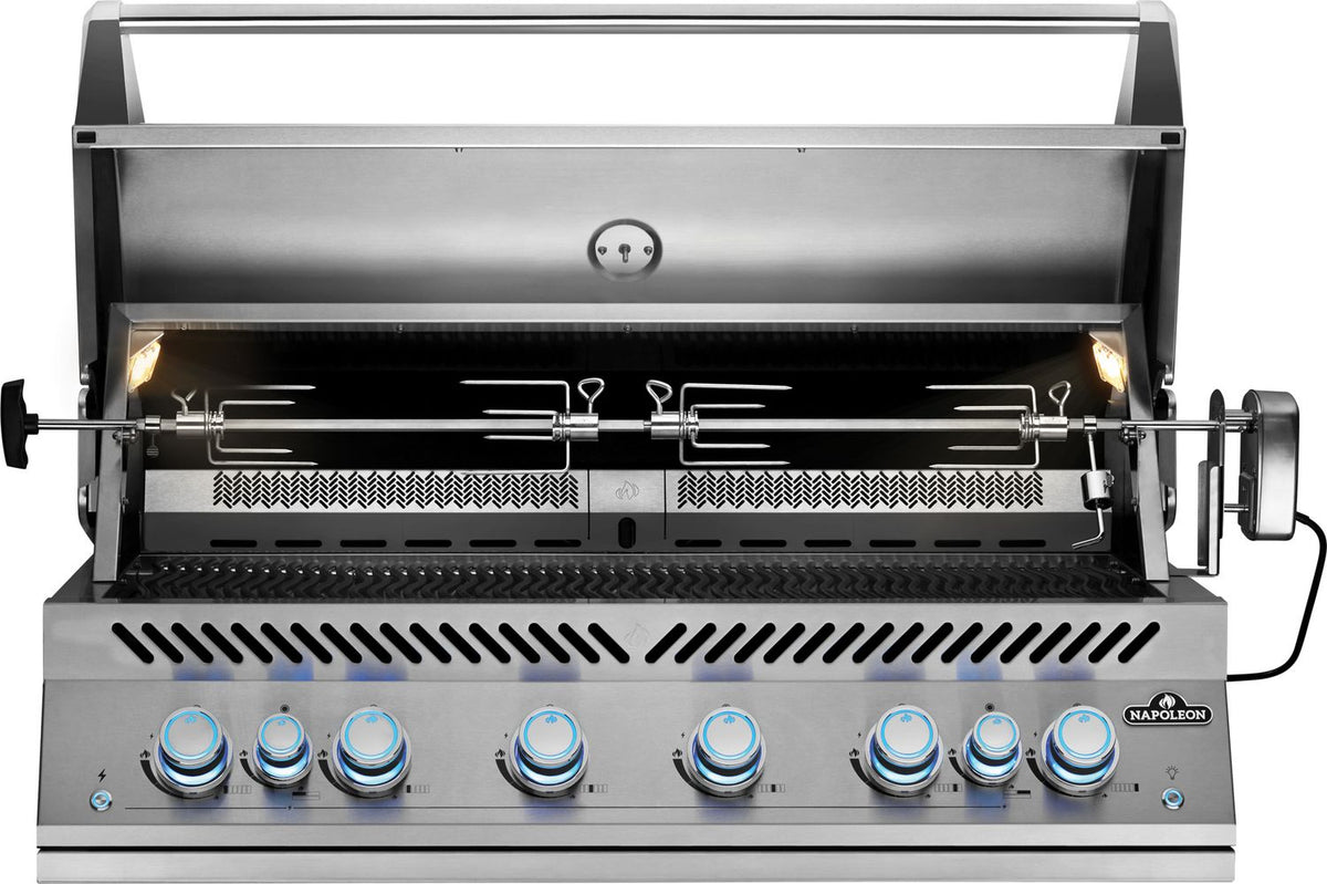 Detalj av kontrollpanel på Innebygd grill 700-Series 44" 6 brennere med dreiespidd