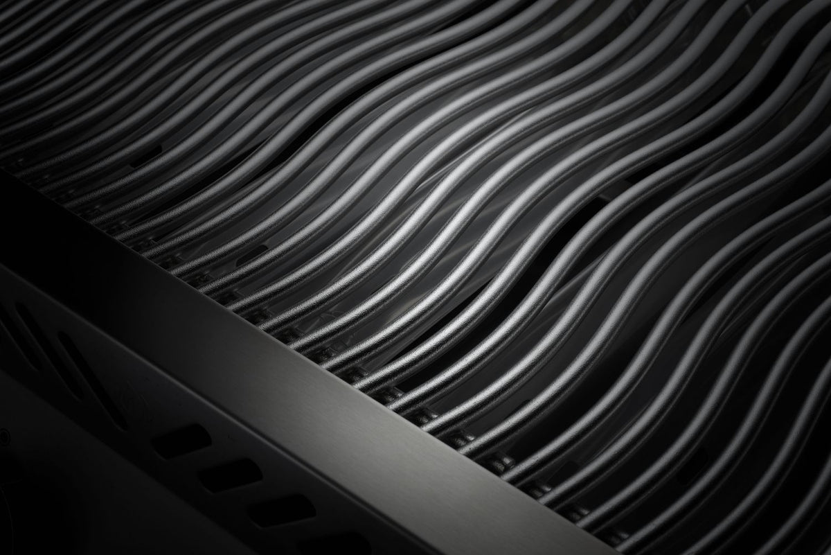 LED-belysning på kontrollknapper på Innebygd grill 700-Series 44" 6 brennere med dreiespidd
