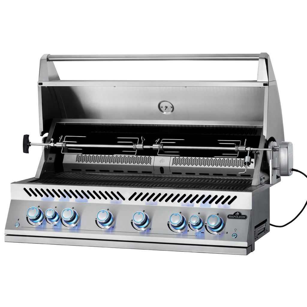 Detalj av rustfrie brennere på Innebygd grill 700-Series 44