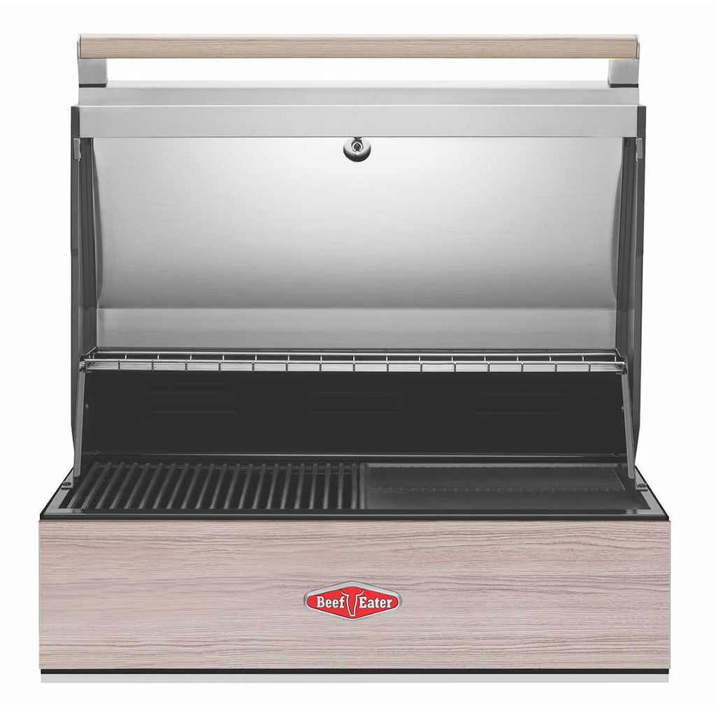 Innebygd grill BeefEater 1500 serie 4 brennere støpejern nærbilde av brenner