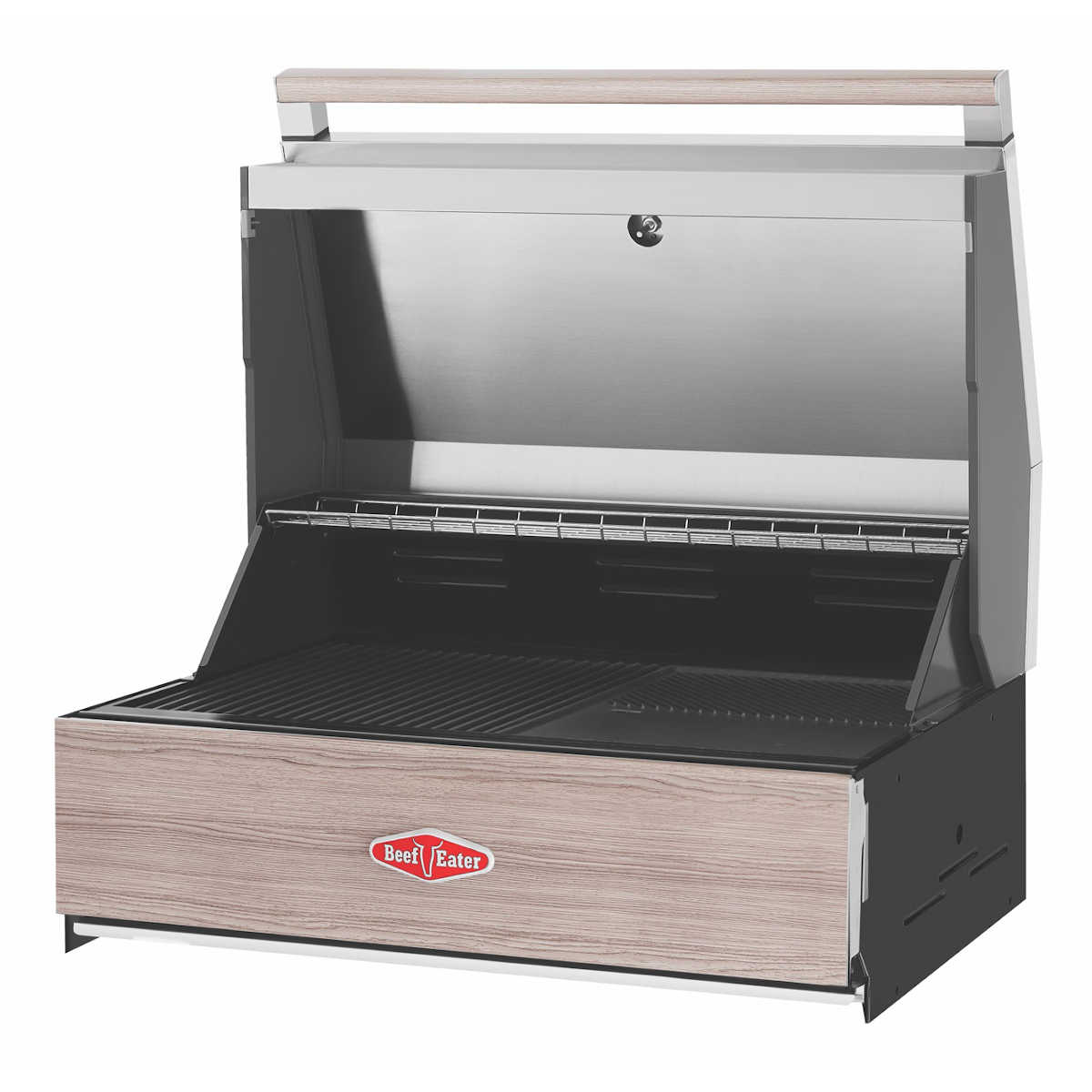 Innebygd grill BeefEater 1500 serie 4 brennere støpejern lokk med temperaturmåler
