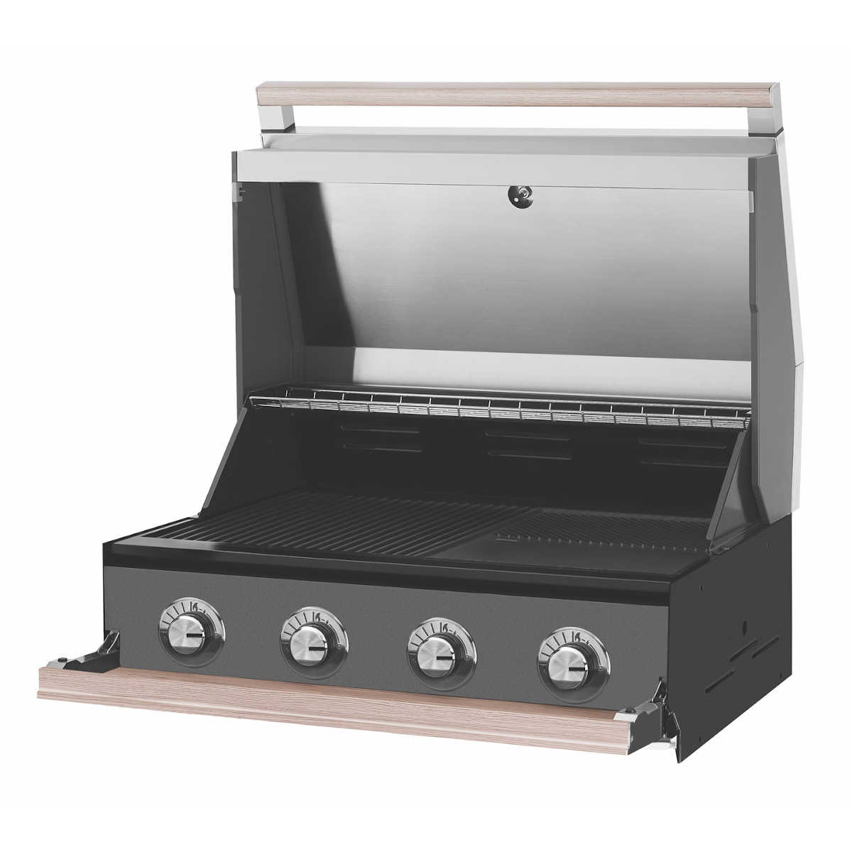 Innebygd grill BeefEater 1500 serie 4 brennere støpejern støpejernsrist detalj