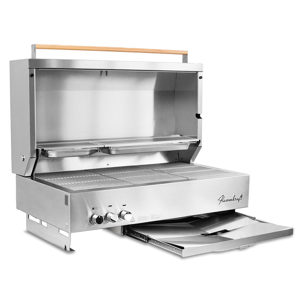 Detaljbilde av Innebygd grill Block D Gen. 5 rustfritt stål 100 cm - Flammkraft