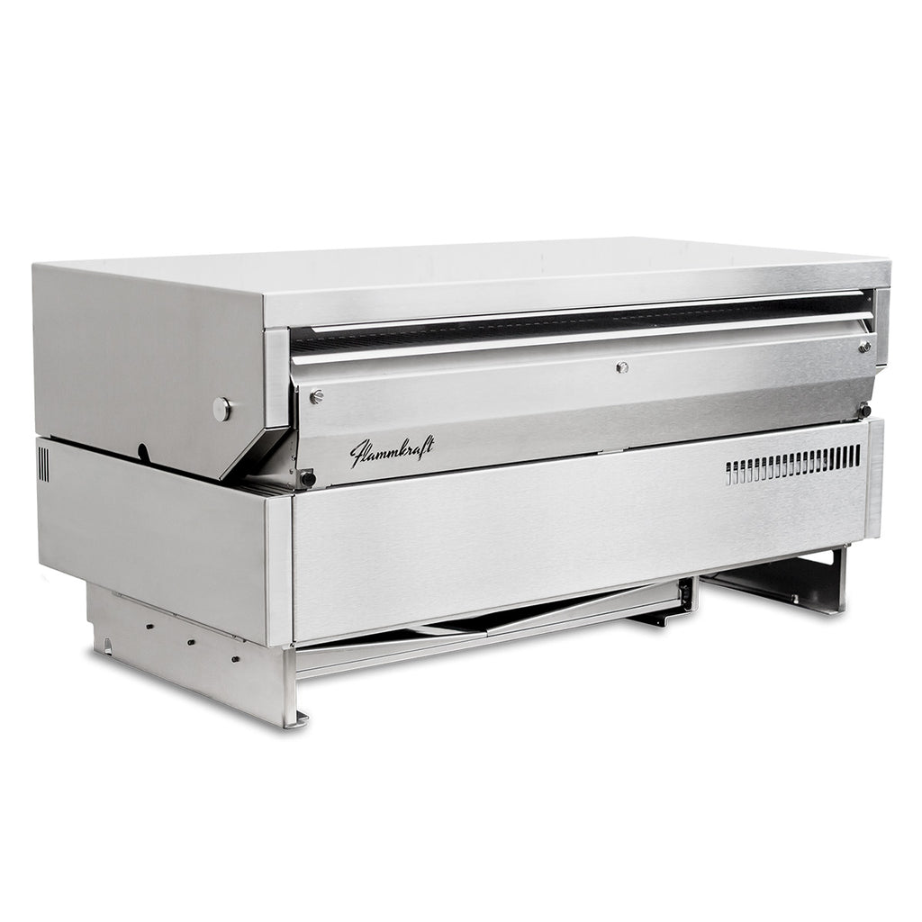 Montert Innebygd grill Block D Gen. 5 rustfritt stål 100 cm - Flammkraft