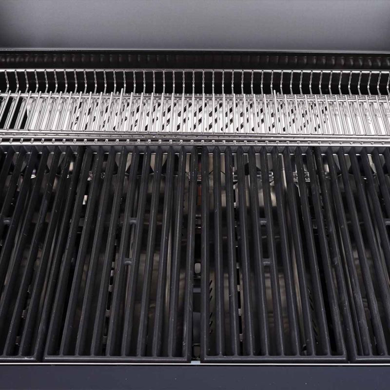 Innebygd grill Free S-410 PRO 4 brennere bakbrenner svart - SANTOS montert i kjøkken