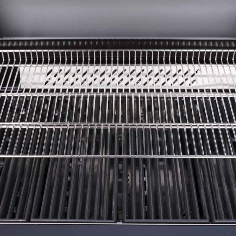 Innebygd grill Free S-410 PRO 4 brennere bakbrenner svart - SANTOS nærbilde av kontrollpanel