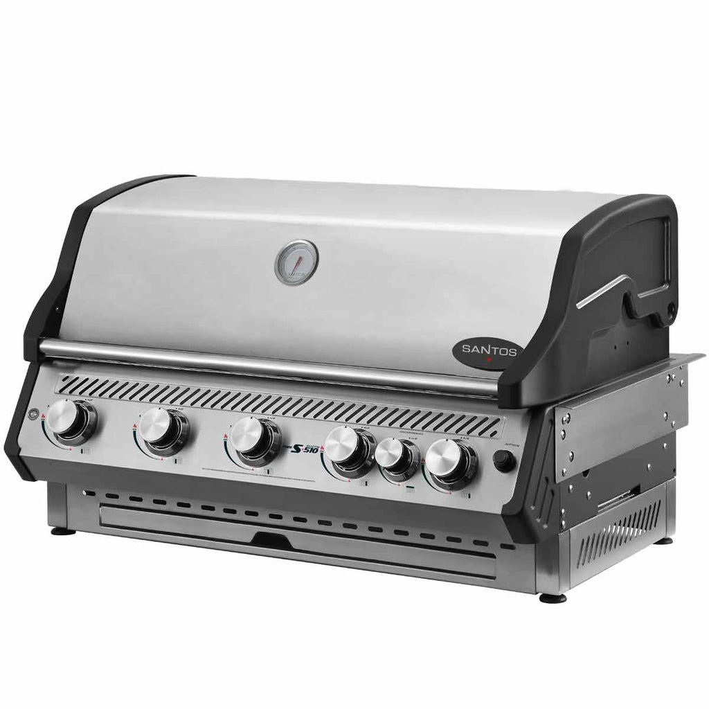 Innebygd grill Free S-510 PRO 5 brennere bakbrenner støpejern varmholderist