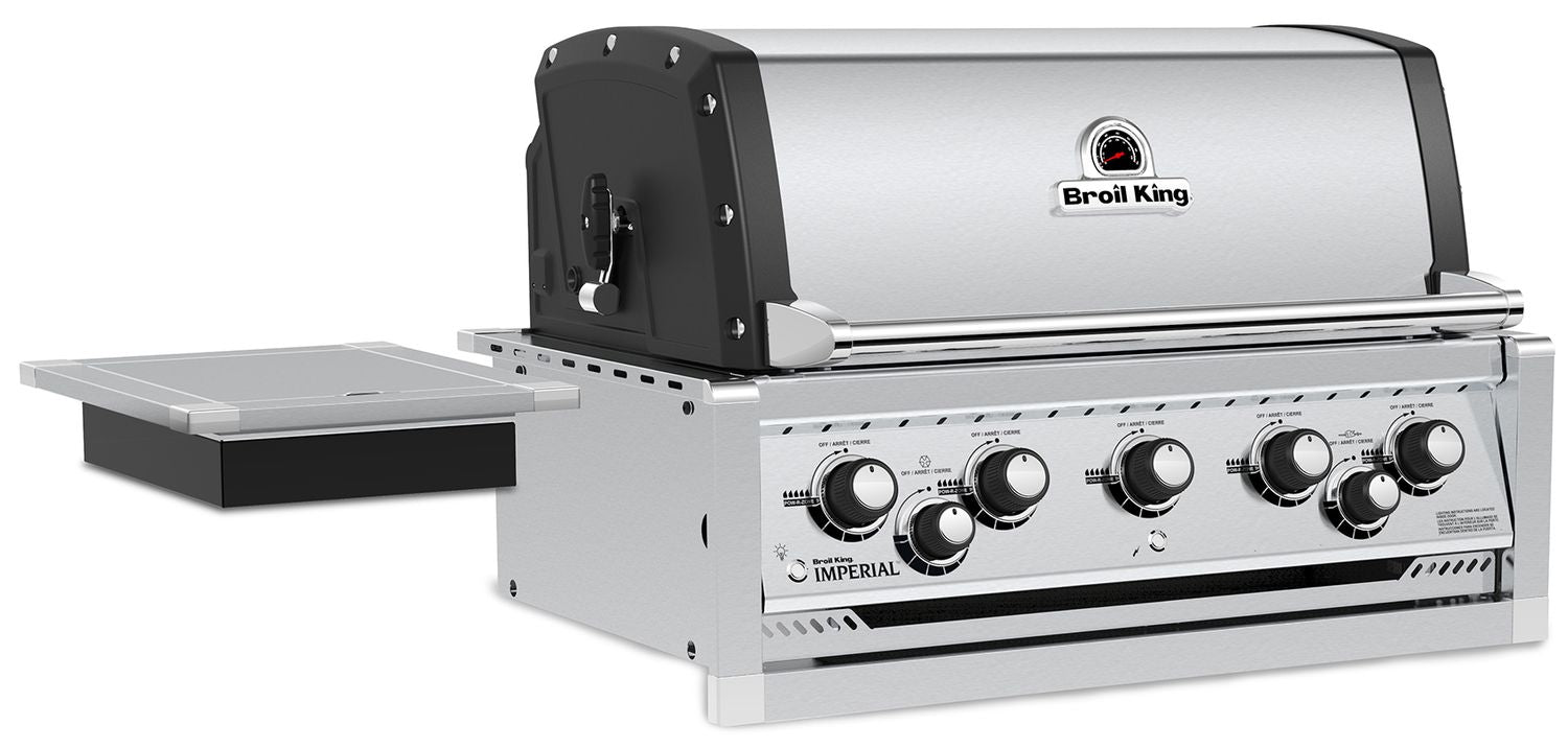 Detalj av brennere på Innebygd grill Imperial 590 PRO 5 brennere dreiespidd - Broil King