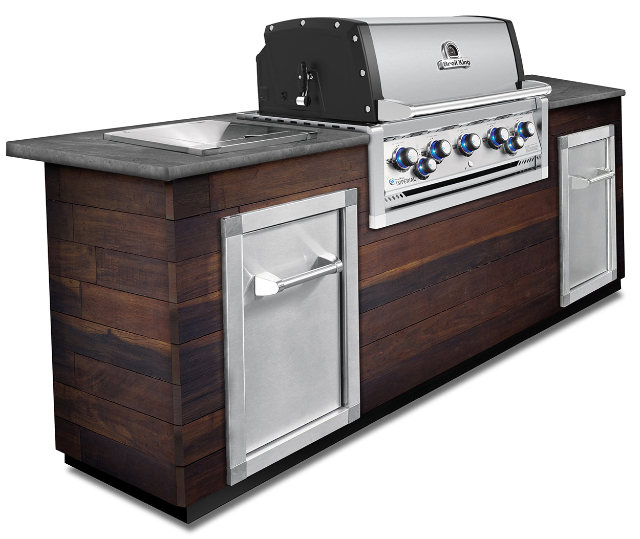 Detalj av kontrollpanel på Innebygd grill Imperial 590 PRO 5 brennere dreiespidd - Broil King