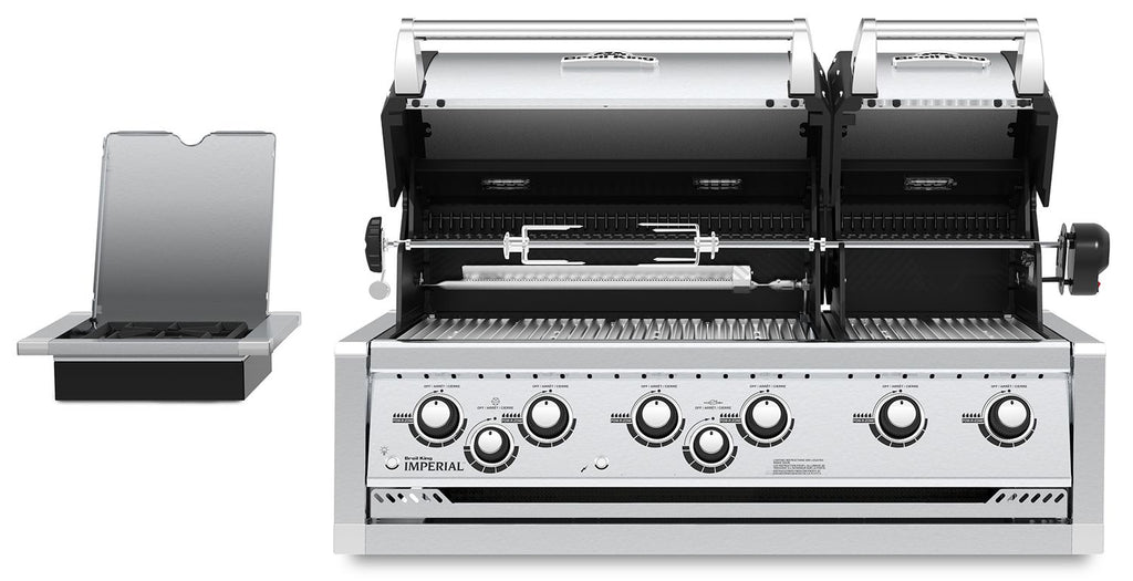 Bakside av Innebygd grill Imperial 690XL PRO 6 brennere dreiespidd - Broil King