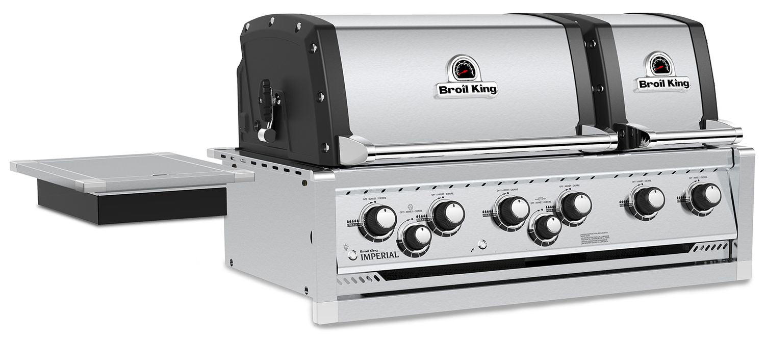 Detalj av kontrollpanel på Innebygd grill Imperial 690XL PRO 6 brennere dreiespidd - Broil King