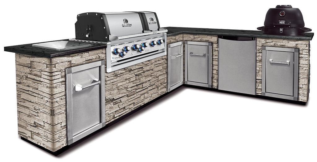 Belysning i grillkammer på Innebygd grill Imperial 690XL PRO 6 brennere dreiespidd - Broil King