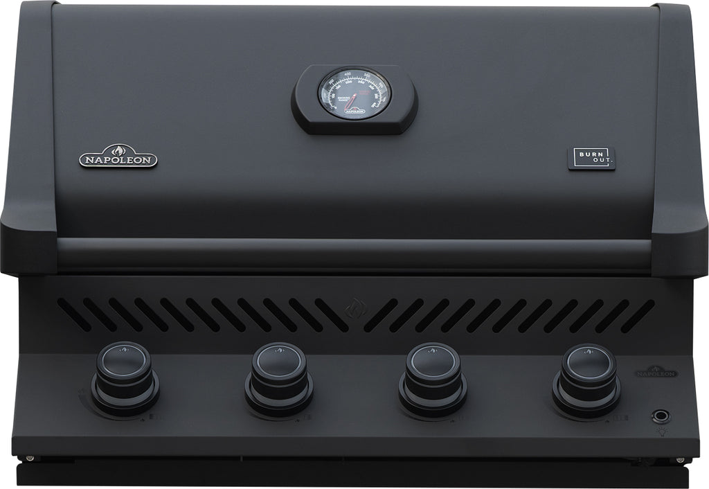 Innebygd grill Prestige 500 Shadow med Sizzle Zone forfra