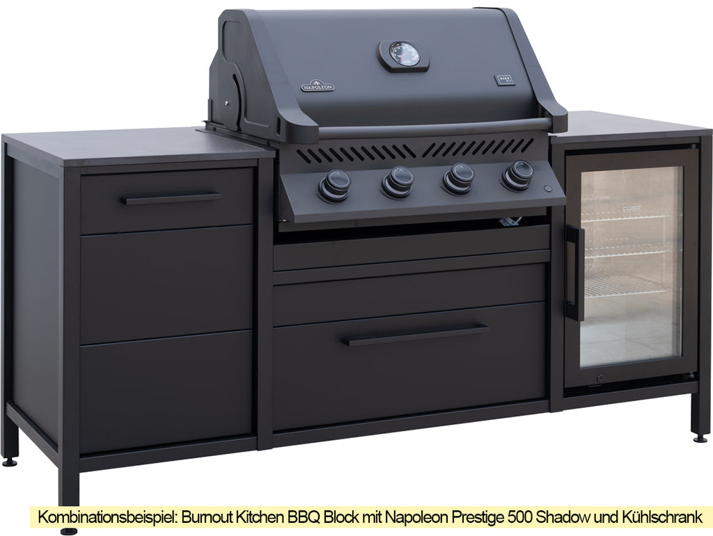 LED-belysning på knapper på Innebygd grill Prestige 500 Shadow
