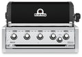 Innebygd grill Regal 570 Black 5 brennere bakbrenner fra Broil King sett forfra