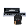 Innebygd grill SANTOS Free P-611 6 brennere rustfritt stål forfra