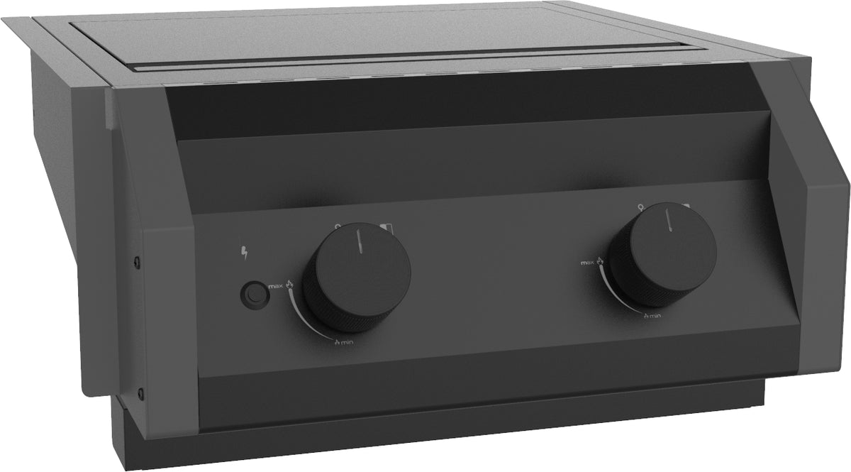 Innebygd infrarødt brenner Independence P230E XXL - Grillfürst kontrollpanel med alu-dreieregler