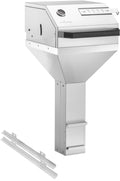 Innebygd kullgrill T30 med lokk 42x42 cm rustfritt stål Thüros forfra