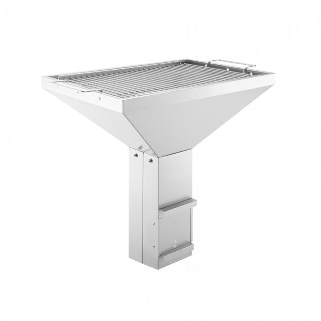 Innebygd kullgrill T4 rustfritt stål 40x60 cm Thüros forfra