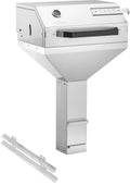 Innebygd kullgrill T40 med lokk 40x60 cm rustfritt stål Thüros forfra