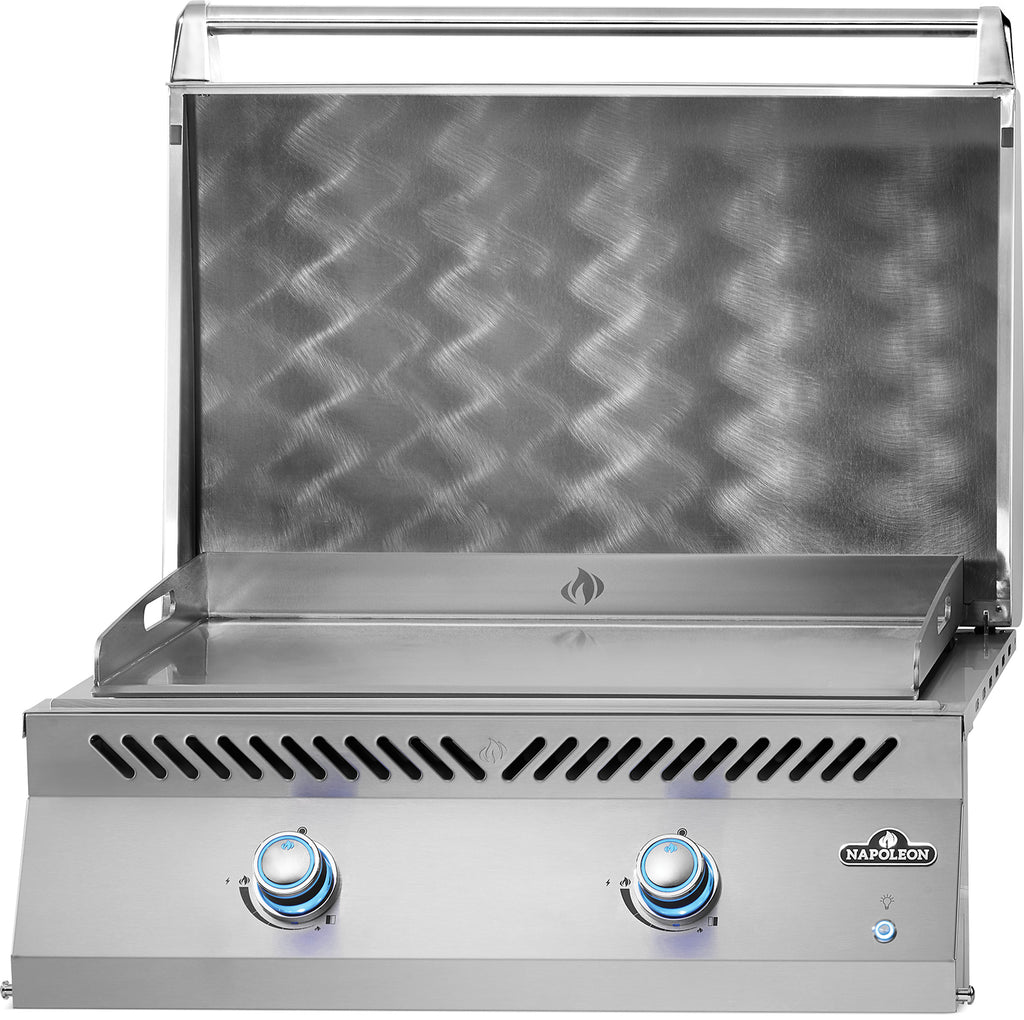 Fettoppsamler i rustfritt stål på Innebygd plancha grill 700-Series 32" Napoleon