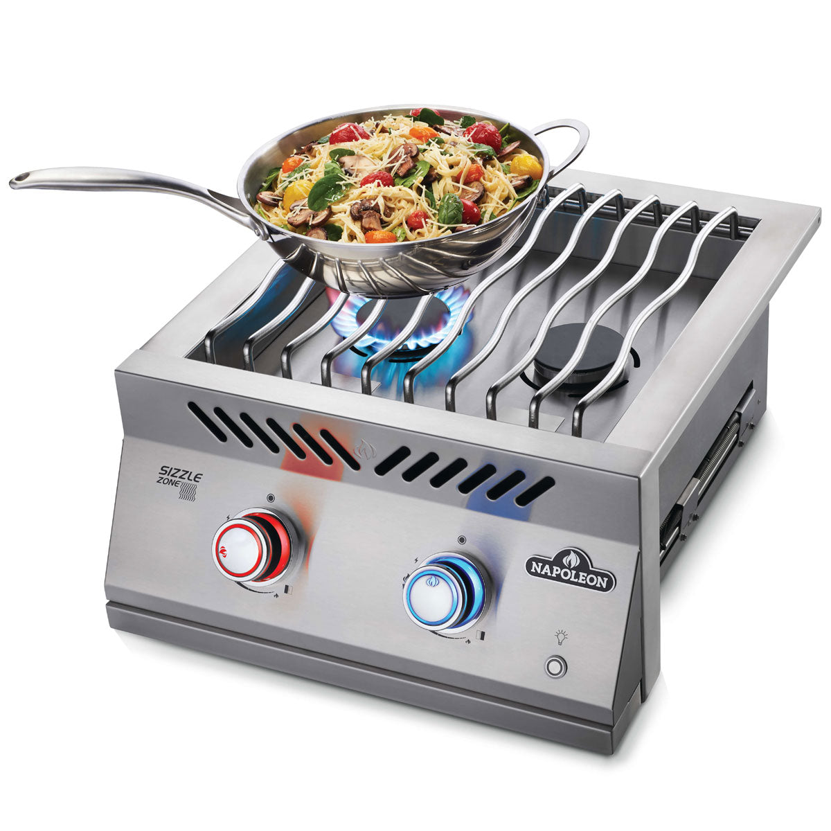 Detaljbilde av Innebygd sidebrenner 700-serie 2 brennere - Napoleon brytere