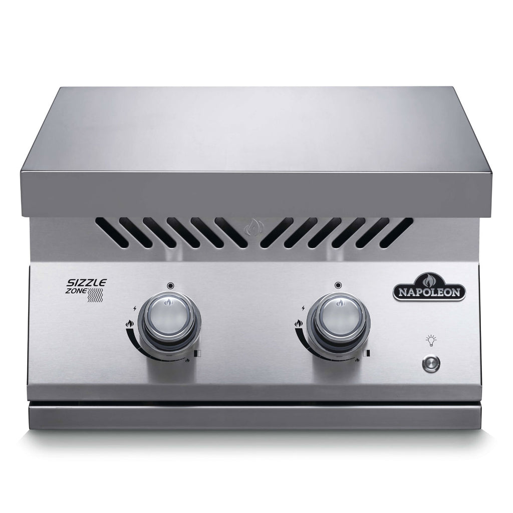 Oversikt av Innebygd sidebrenner 700-serie 2 brennere - Napoleon med lokk