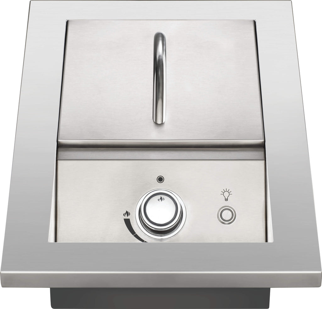 Detalj av Safety Glow kontrollknapp på Innebygd sidebrenner 700-Series BIB10 Safety Glow - Napoleon