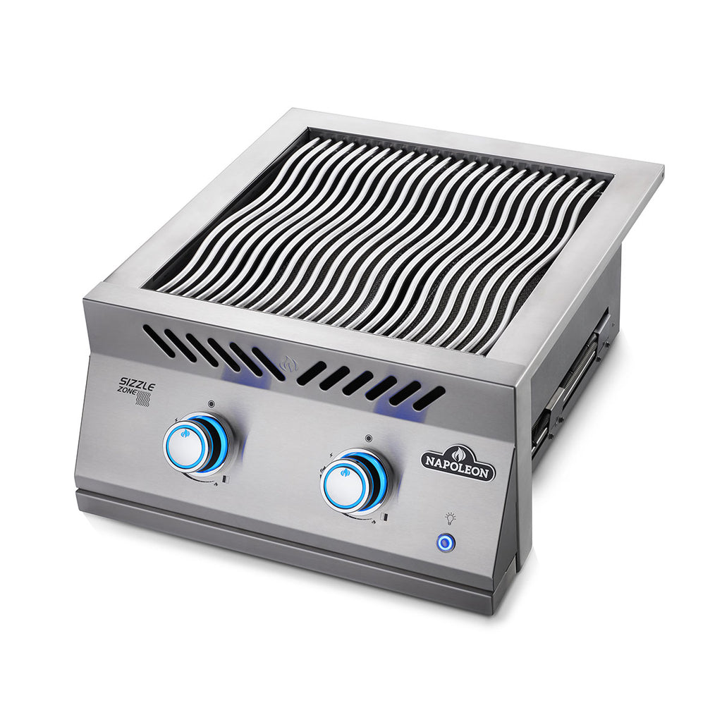 Innebygd Sizzle Zone 700-serie 2 brennere Napoleon forfra