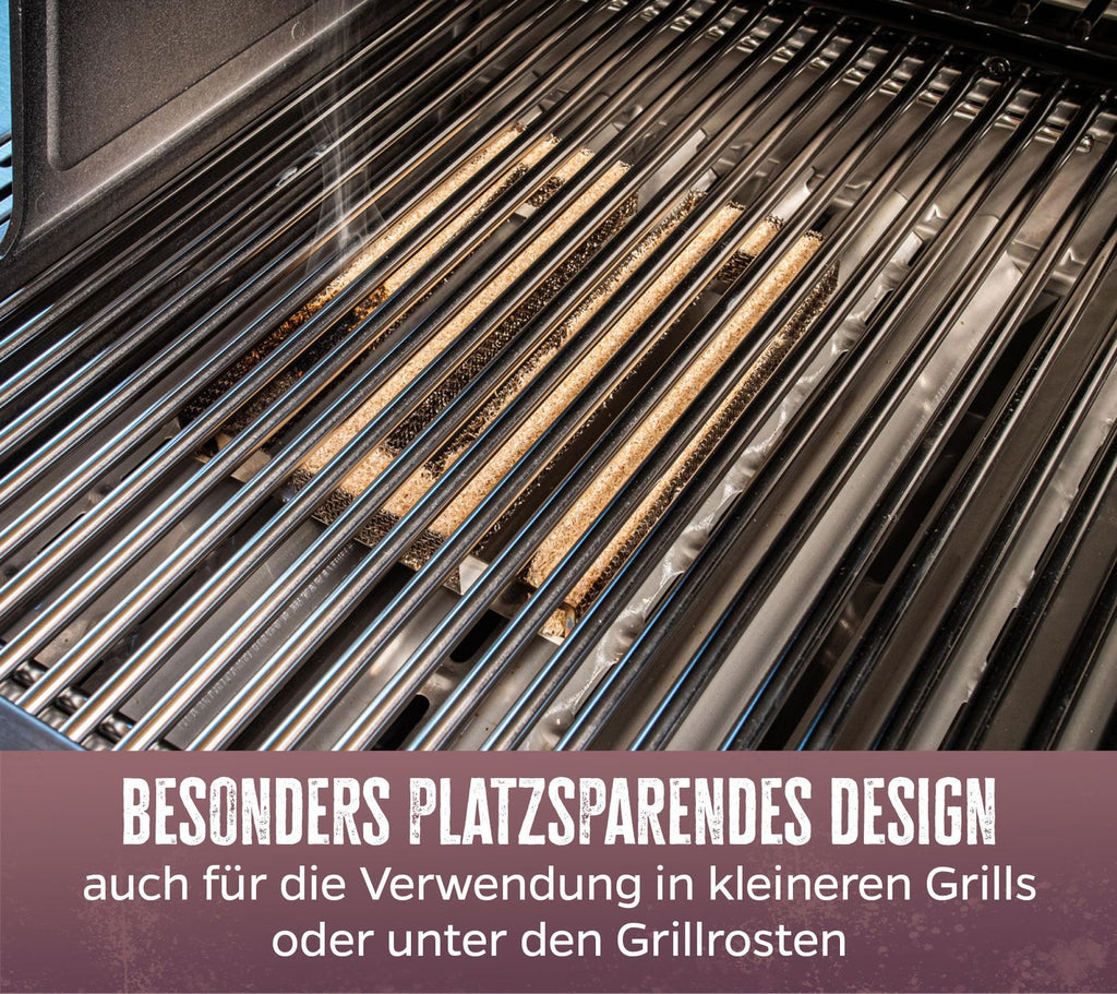 Detalj av Kaldrøykgenerator rustfritt stål rektangulær - Grillfürst