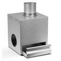 Kaldrøykadapter ZW-01 alu-sink - Borniak forfra