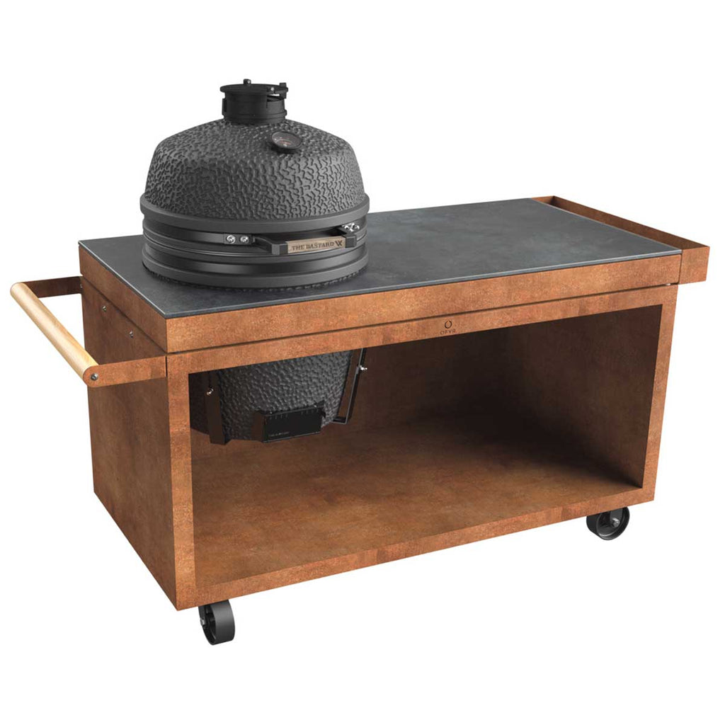 Kamado Table Corten 150 PRO+ keramikk mørkegrå foran