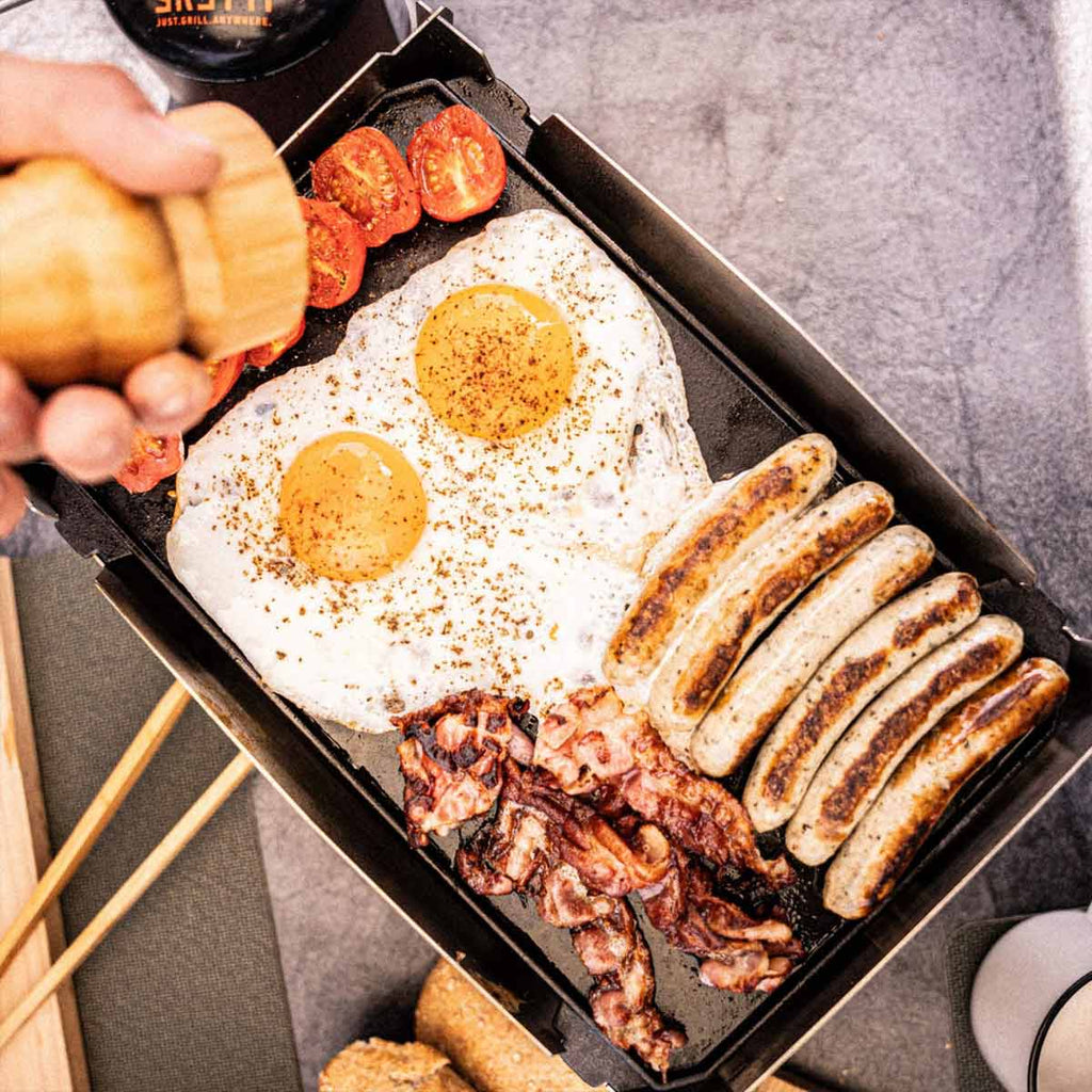 Kast plancha støpejern for Skotti gassgrill bakside
