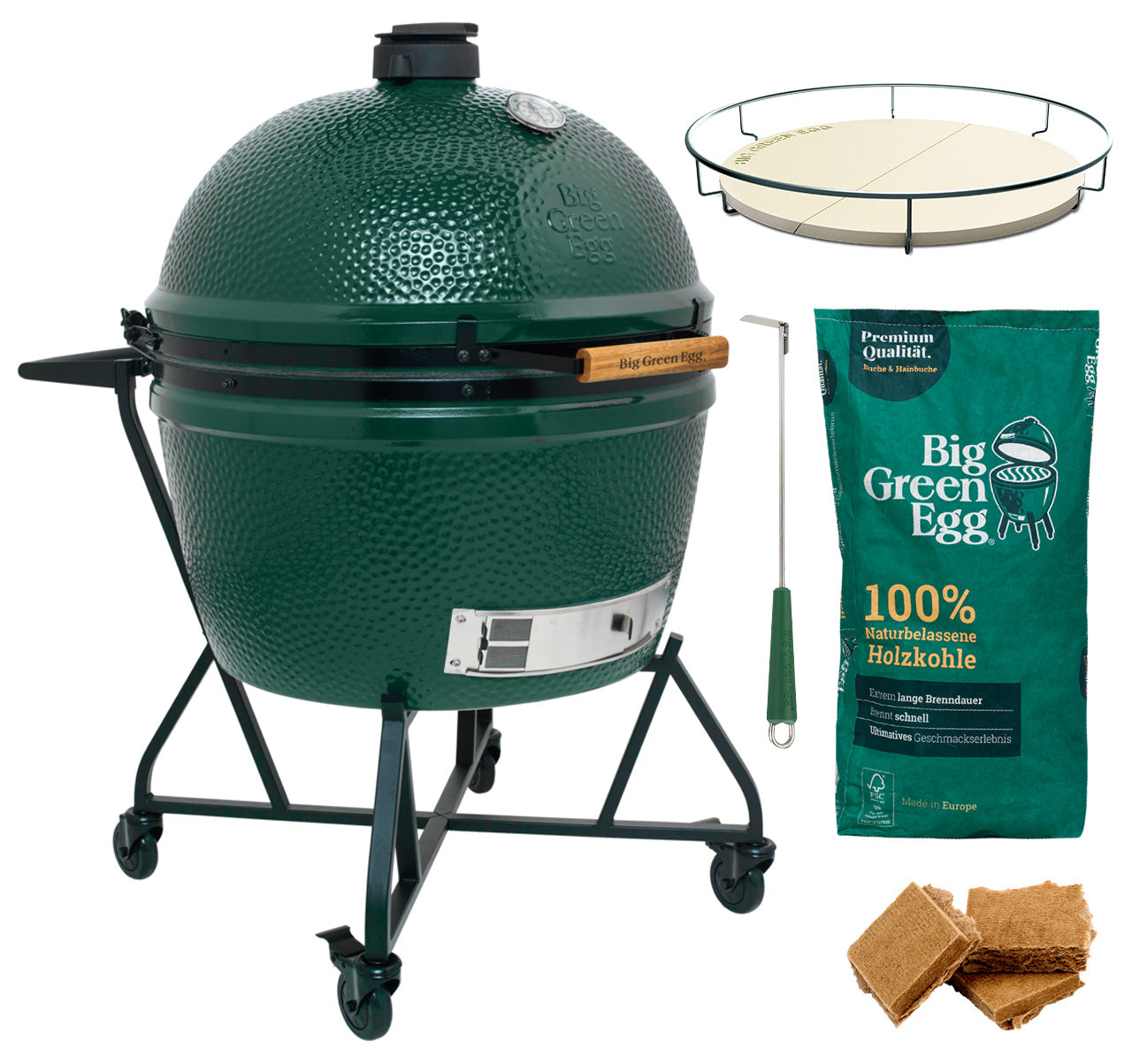 Keramisk grill 2XL startsett 73 cm - Big Green Egg forfra