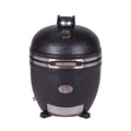 Keramisk grill Avantgarde LeChef uten stativ svart forfra