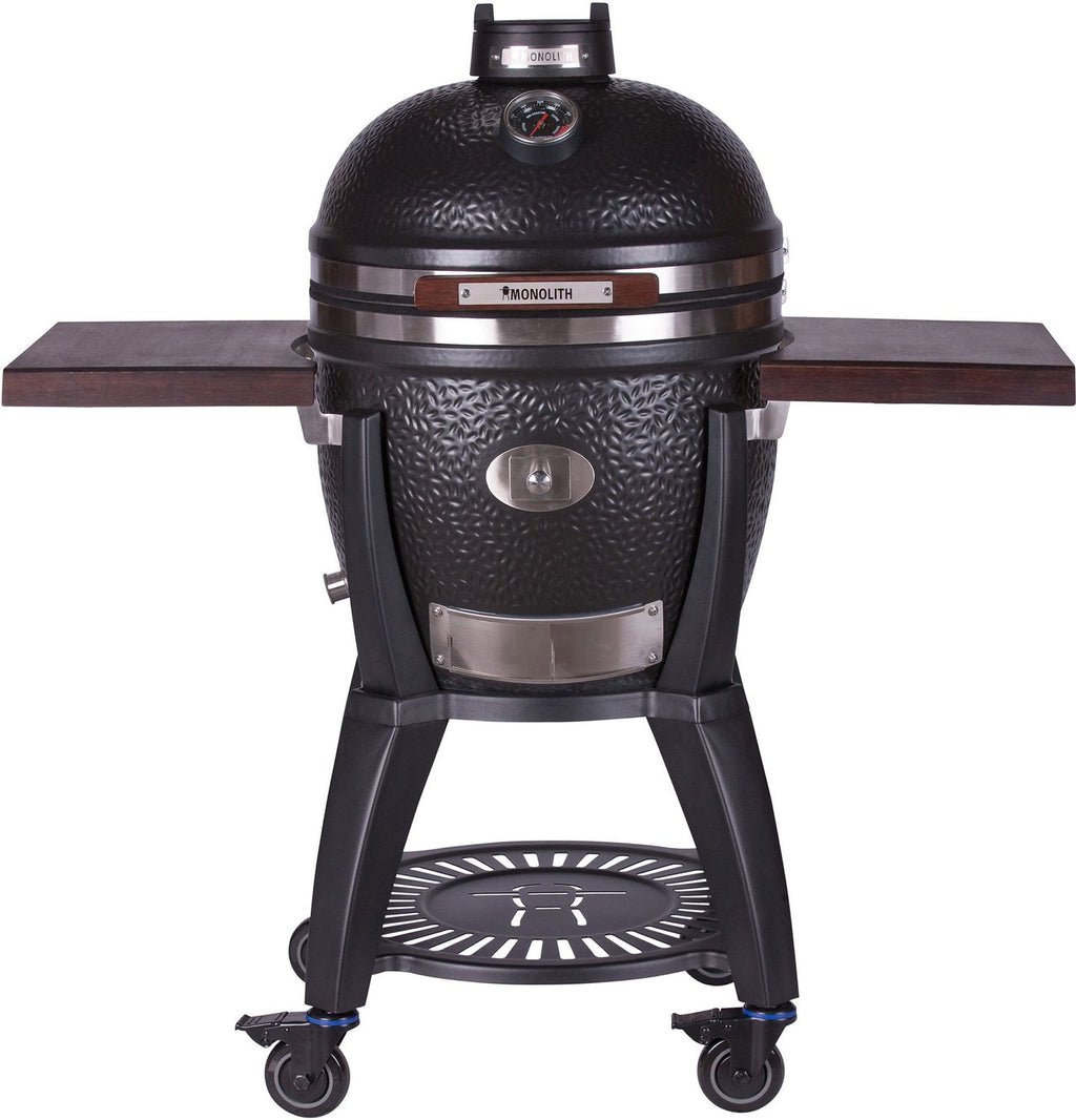 Keramisk grill AVANTGARDE.55 med stativ og sidebord bakside