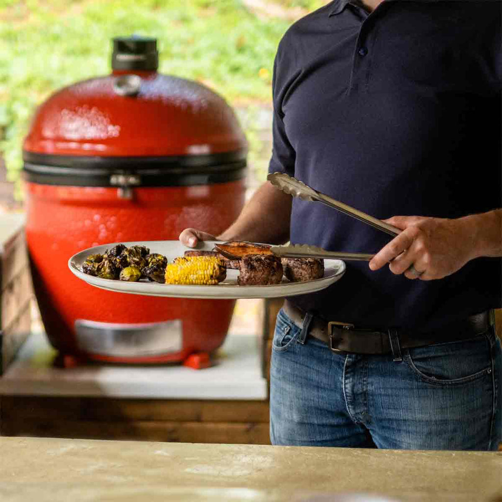 Keramisk grill Big Joe III Stand-Alone i rødt