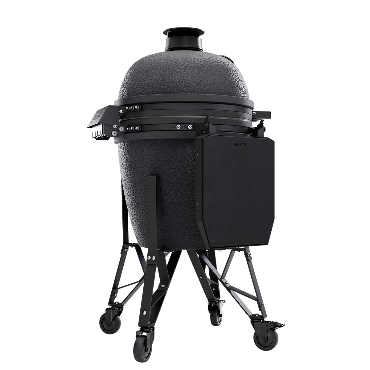 Montert keramisk grill BSTRD. Large Complete Graphite 49 cm i bruk