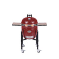 Keramisk grill Classic Pro 2.0 med stativ 46 cm rød - Monolith forfra