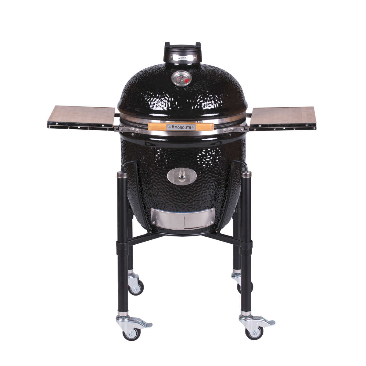Keramisk grill Classic Pro 2.0 med stativ 46 cm svart - Monolith forfra