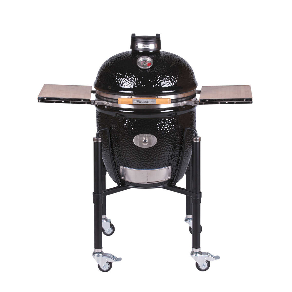 Keramisk grill Classic Pro 2.0 med stativ 46 cm svart - Monolith forfra